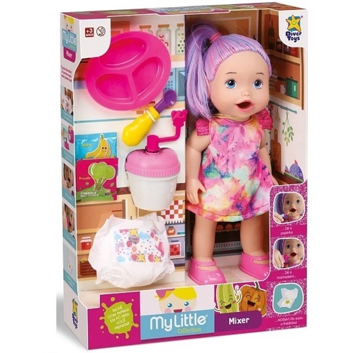 Boneca My Little Collection Mixer Branca Divertoys 8167 em Oferta na Shopee