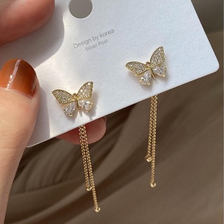 Brincos Longos De Borboleta Da Moda Feminina