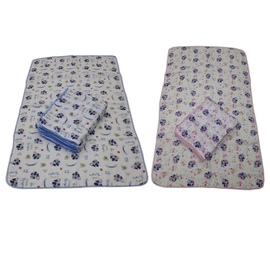 TOALHA FRALDA BEBÊ DISNEY 70CM x 110CM COM CROCHÊ OVERLOCADO em Oferta na Shopee