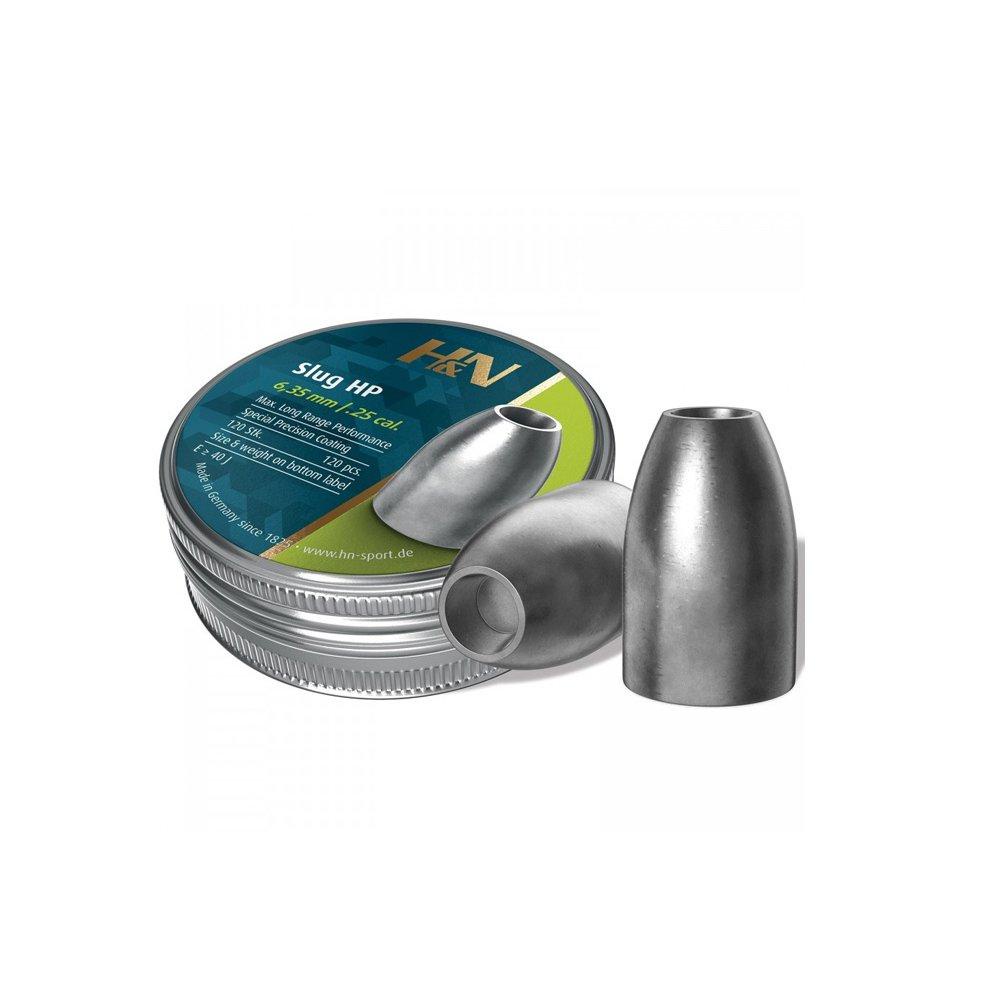 H&N Slug HP .22 Cal 5.51mm 21 Grain Airgun Pellets - 200 Count
