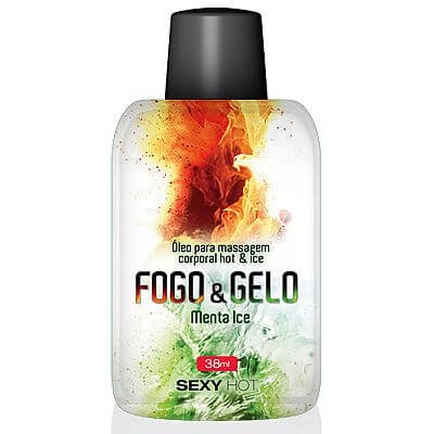 Óleo Comestível para Sexo Oral - Fogo & Gelo Menta Ice - 38 ml em Oferta na Shopee