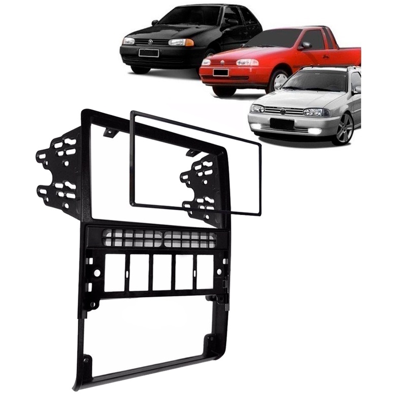 Moldura P/ Central Multimidia Painel Dvd 2din Gol Bolinha Parati Saveiro Bola G2