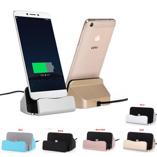 2 Em 1 Carregador De Dados Micro USB Estação De Carregamento Para Tipo De Sincronização C Do Telefone Móvel Android Docking Suporte Com Pacote