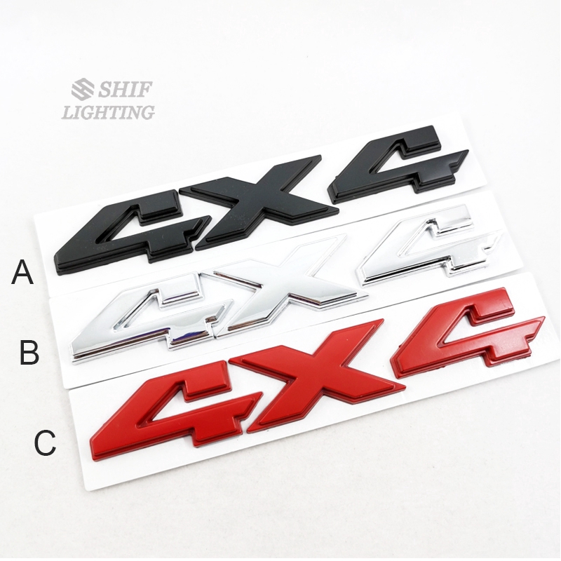 1 x Metal 4x4 4x4 Limitado Carro Auto Tronco Traseiro Emblema Adesivo Decalque Logotipo Para JEEP Ford
