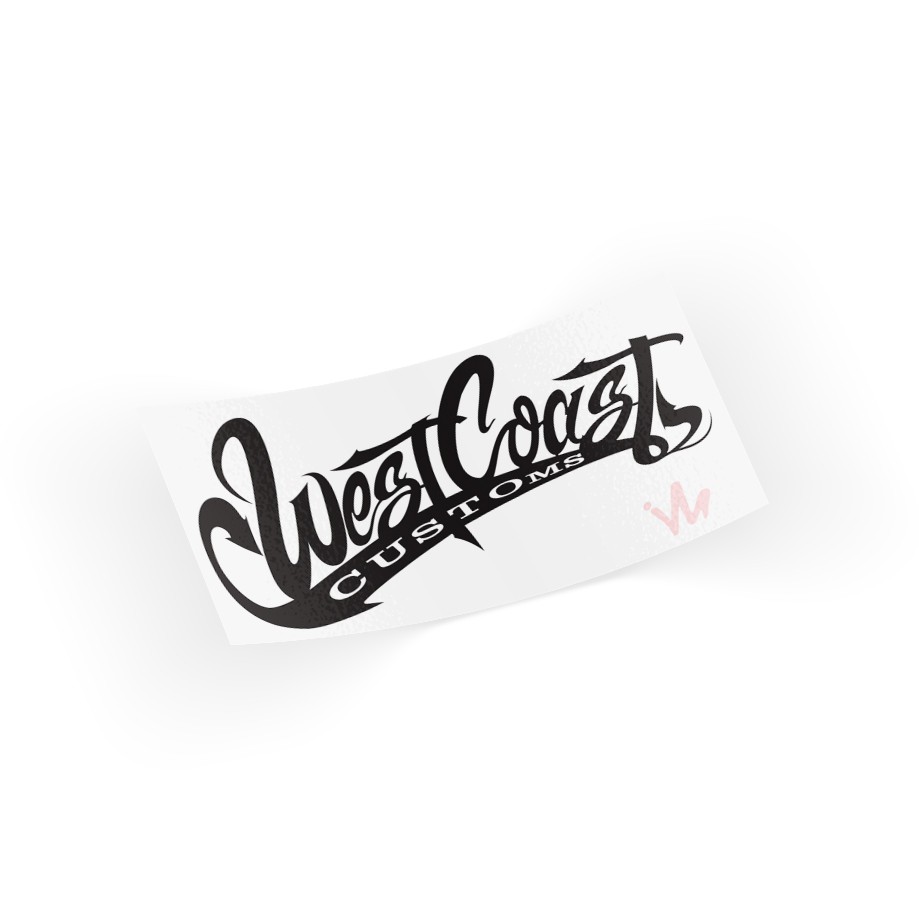 Adesivo West Coast Customs Carro Moto Notebook Tuning