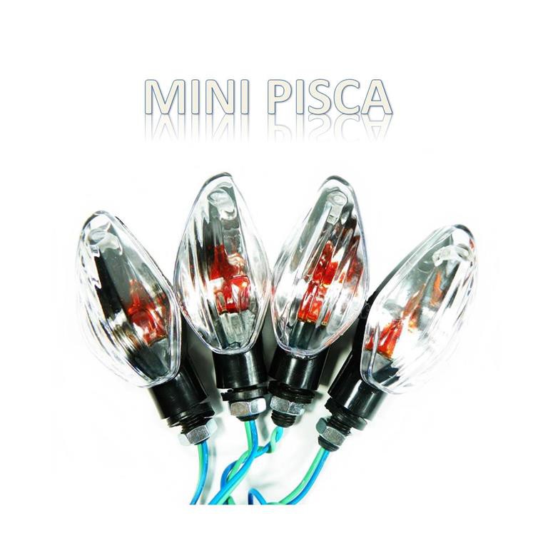 4 Pisca Seta MOTO MODELO Mini  Universal Cbx Cg 150 300 Bros CB 500 XT 660 XRE 300 FALCON BROS 160 em Oferta na Shopee