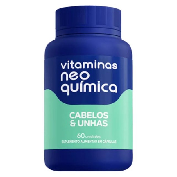Suplemento Alimentar Cabelos e Unhas Centro Labs Neo Química 60 Cápsulas cada