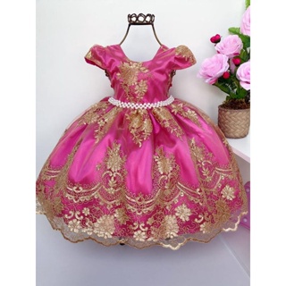 Vestido Infantil  Realeza, Casamento, Daminhas, Festas, Formaturas, Princesas, Lilás, Rosa bebê, Pink em Oferta na Shopee