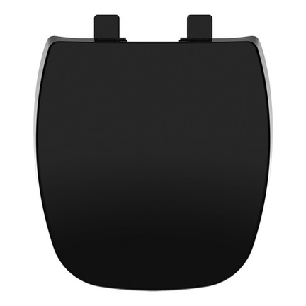 Assento Tampa Vaso Fit Celite Resinado Softclose Preto