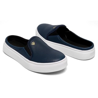 Tenis Sapatenis Feminino Mule Slip-on Colors Colorido Caminhada Confortável Academia Esporte Estiloso Luxo Dia-a-dia Para Trabalho Trabalhar