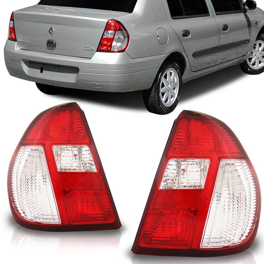 Par Lanterna Clio Sedan 2004 2005 2006 2007 2008 2009 2010 Pisca Cristal