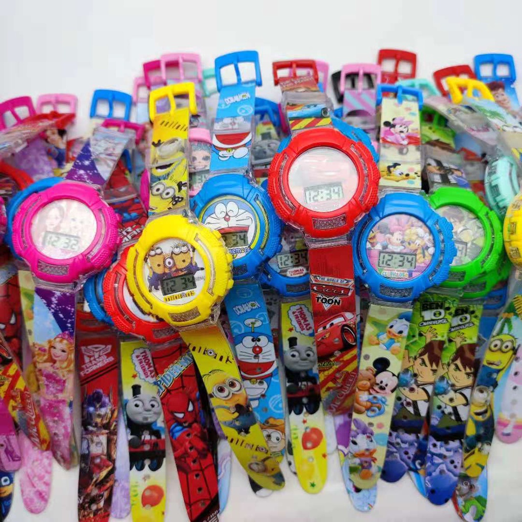 Relógio De Crianças Digital Para Menios E Meninas Relógio De Pulso Relógio De Luz Musical 3D Presente Infantil Mouse Pisca e Toca relogio infantil para menina relógio de criança menina