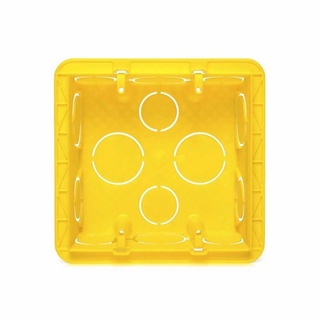 Caixa De Derivacao 4X4 Parede Amarelo Pvc Pial