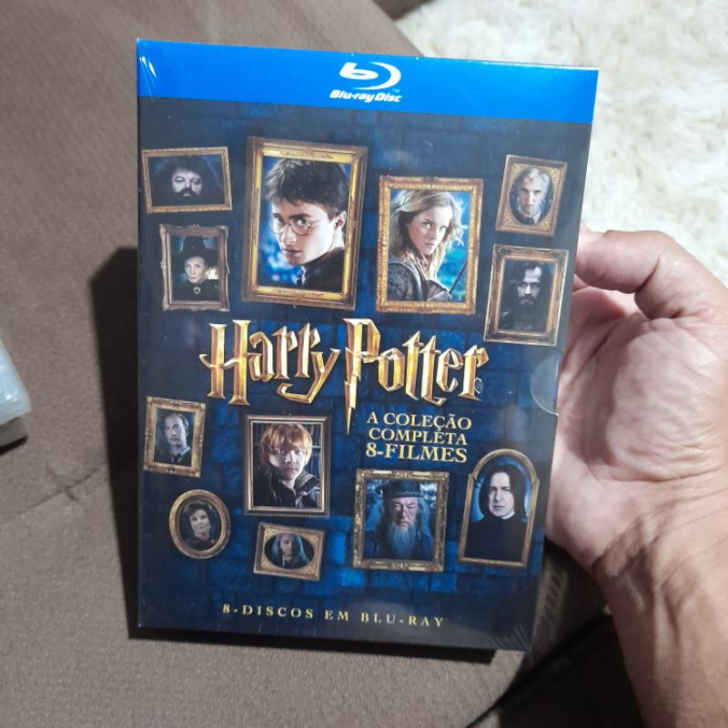box blu-ray Harry Potter a coleção completa 8 filmes produto novo lacrado de fábrica