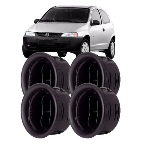 Kit Difusor Saida De Ar Central e Lateral com Suporte Celta 2007-2015 Prisma 2006-2012 Preto em Oferta na Shopee