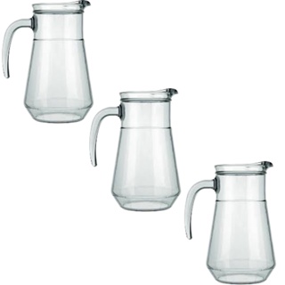 CONJUNTO KIT 3PÇ JARRA BAR DE SUCO AGUA E BEBIDAS 780ML De Vidro BUFFET ( DISTRIBUIDOR NADIR FIQUEIREDO ) ENVIO IMEDIATO em Oferta na Shopee