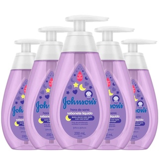 Kit 5 Sabonetes Líquido Johnson