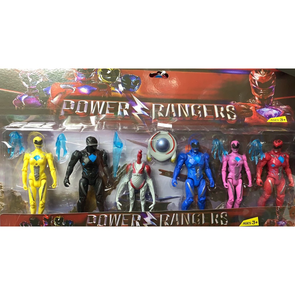Kit c/6 Bonecos articulado Power Rangers Pronta Entrega | Shopee Brasil