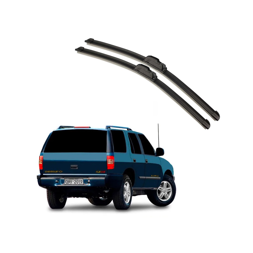 Kit palhetas parabrisa Blazer 1995 a 2012 dianteira GM/Chevrolet palheta original limpador chuva vidro