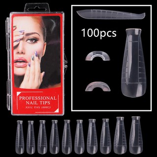 100 Moldes F1 Unhas Poly Gel Para Alongamento De Unhas Modelo Bailarina