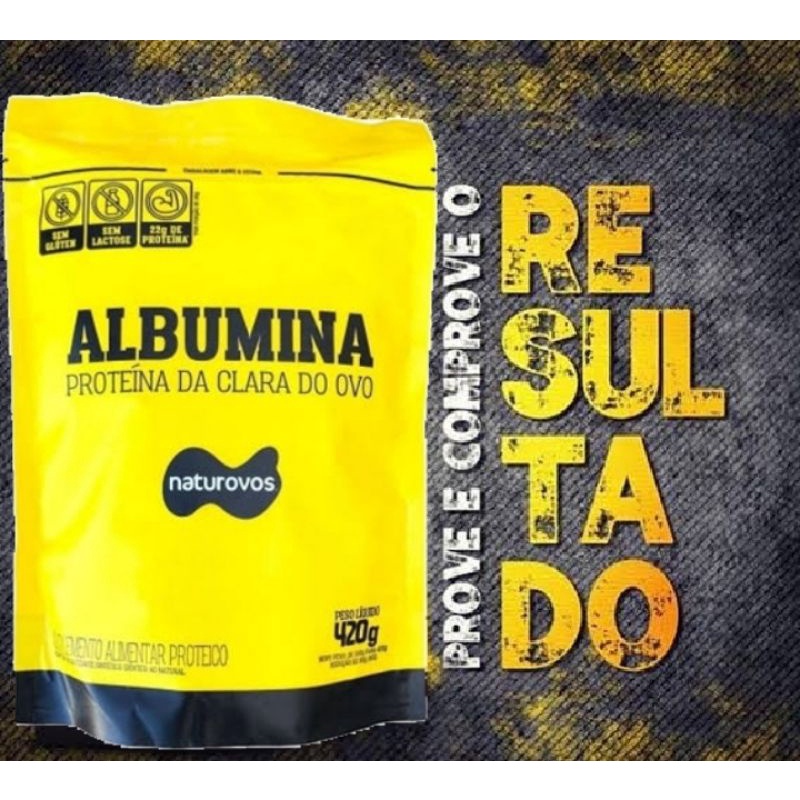 Albumina - Refil Natural sabores - Naturovos