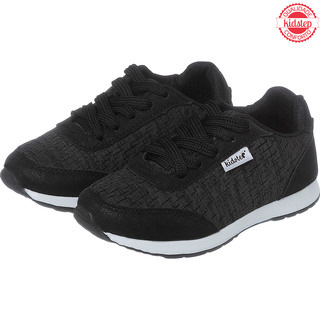 Kidstep Tenis Infantil Menino e Menina Escolar Jogging Preto Cinza Barato 20 ao 36