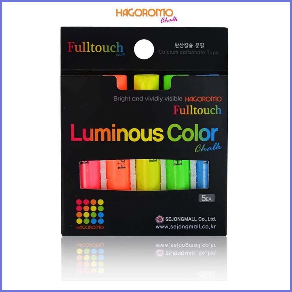 petit paquet 1 boîte multicolore Hagoromo FullTouch lumineux 5 couleurs Mix craie 5p. 