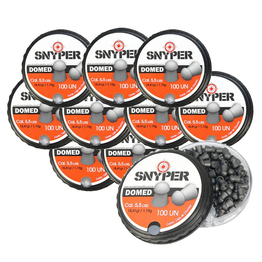Kit 10 Chumbinho Domed 5.5mm - Snyper em Oferta na Shopee