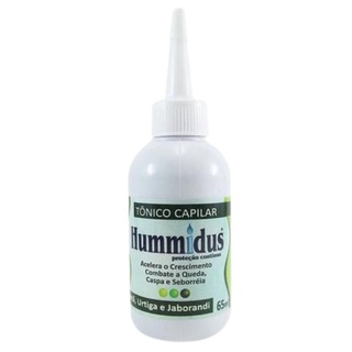 Tônico de crescimento capilar e controle de queda combate Caspa e Seborreia - Alumã - Urtiga - Jaborandi 65ml Hummidus
