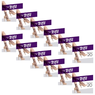 Kit 12 Pares De Meia Soquete Fio 20 Trifil 6126