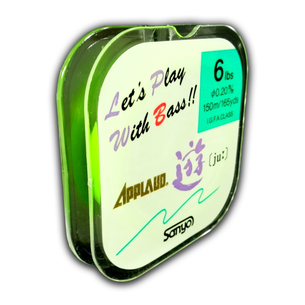 Linha de Pesca Monofilamento Applaud - Lets Play With Bass!! - 6lb - 150m
