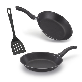 Conjunto de Frigideiras Francesa Antiaderente 18 e 20 cm com espátula