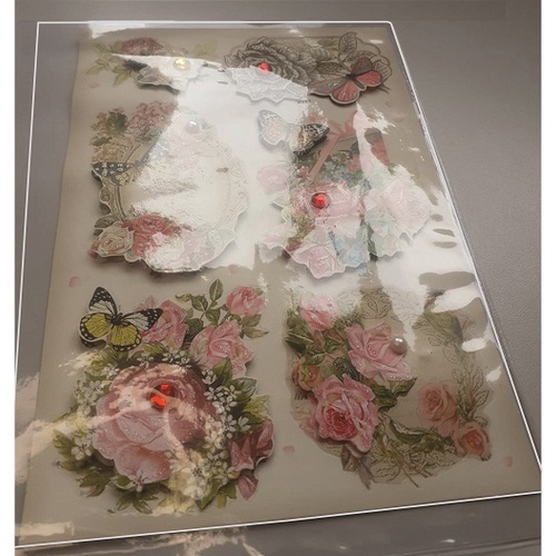 Luva protetora p/artesanato Capa de Agendas -Scrapbook- Kits