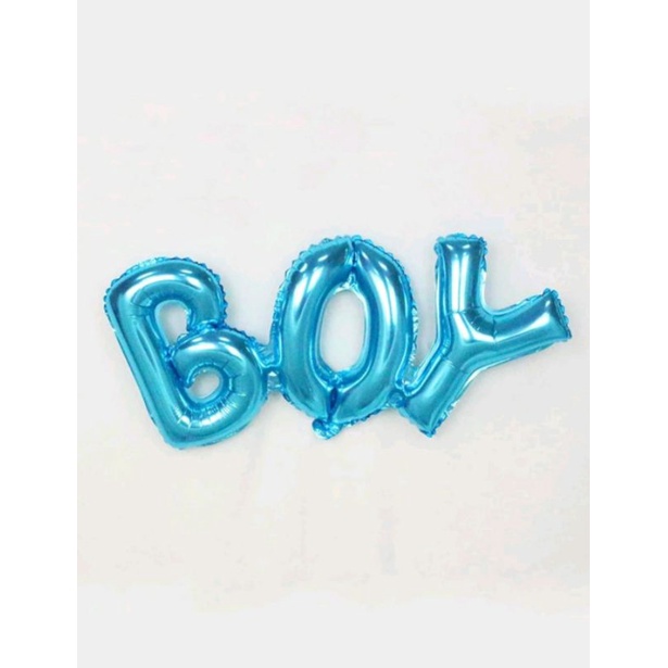 Balão metalizado Boy azul para chá de bebê chá revelação