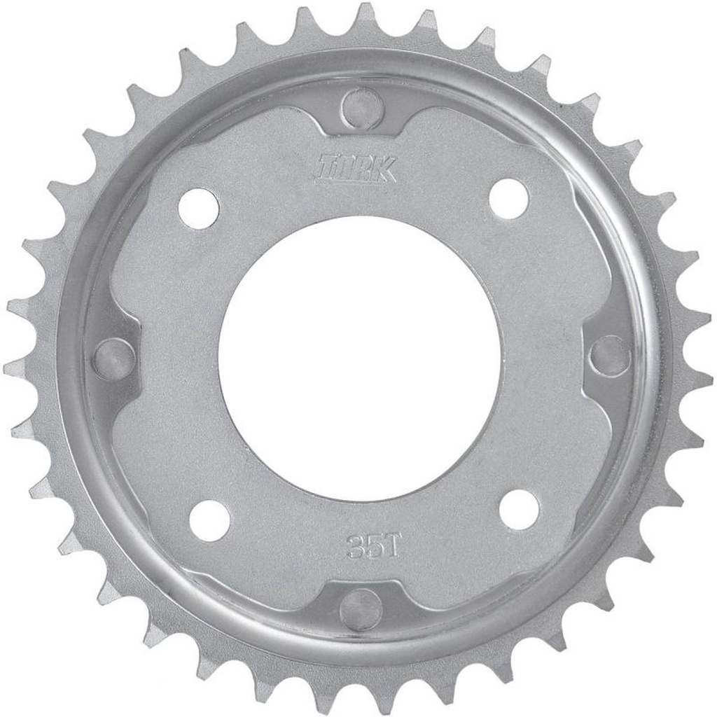 Coroa 35 Dentes CROMADA Biz 100 1998/05 (COM PROTEÇÃO) Pro Tork