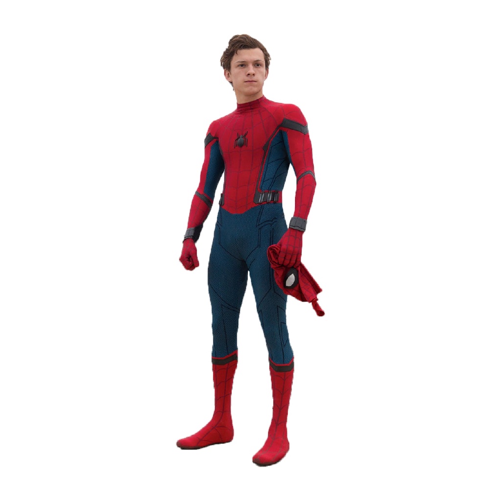 Fantasia Homem Aranha 3D Halloween Spandex Super-Herói Cosplay Tom Holland