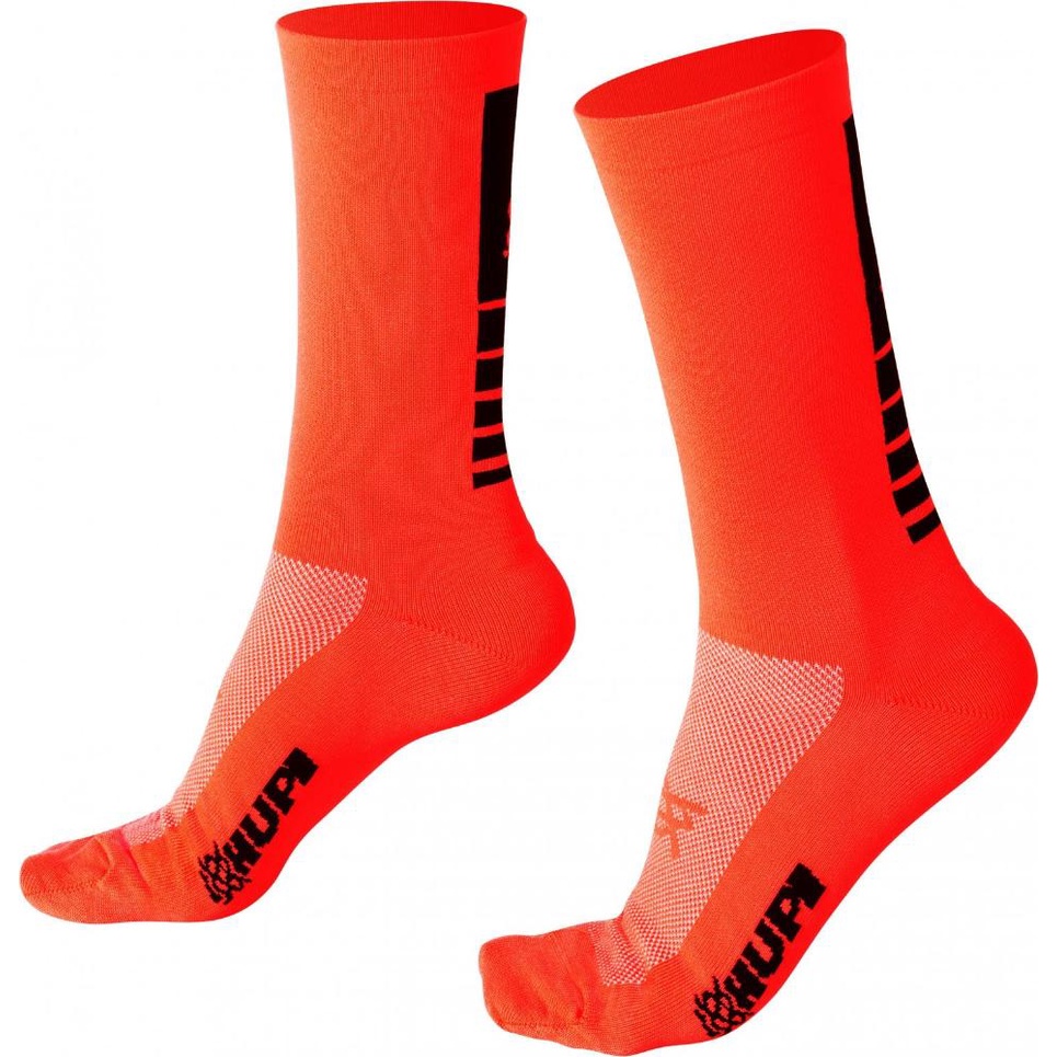 Meia HUPI Lisa Alaranjado Neon em Oferta na Shopee