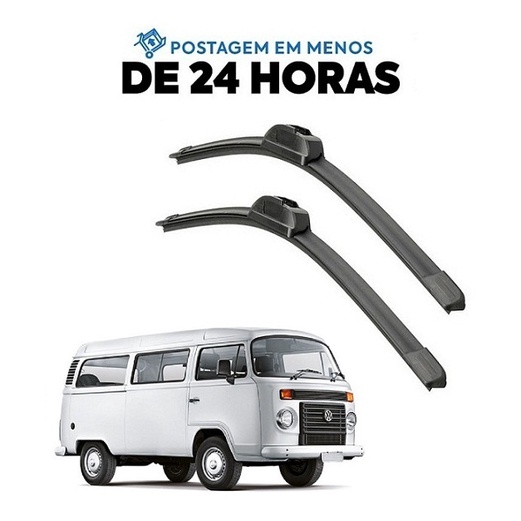 Par Palheta Limpador Parabrisa Kombi 1980 a 2016