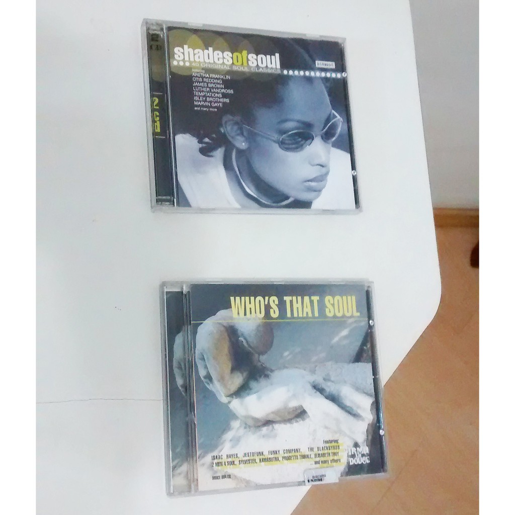3 CDs Importados (1 duplo) Shades Soul Aretha Franklin James Brown Marvin Gaye