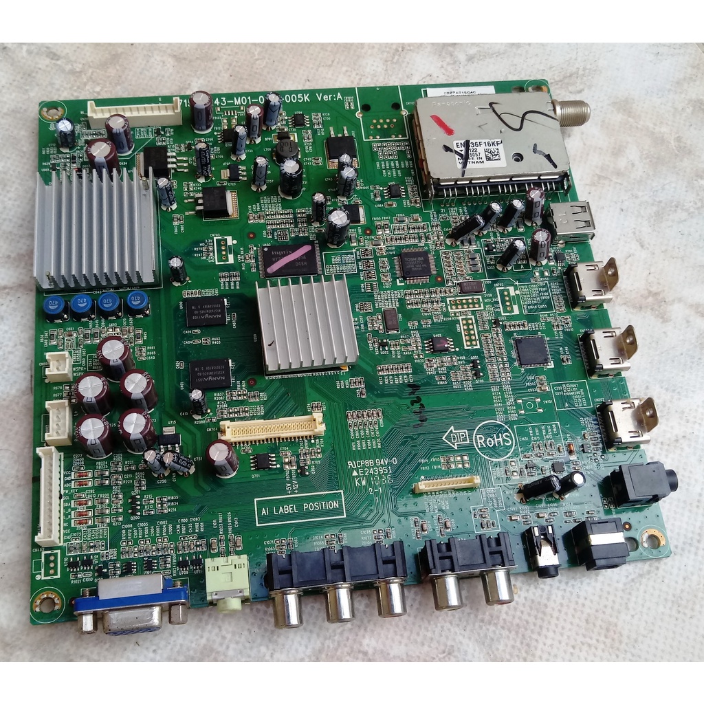 Placa Principal 715G4243-M01-000-005K AOC LE32H057D - Testada e com Garantia