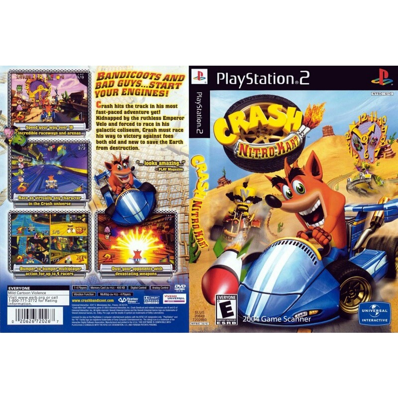 Jogo Crash Nitro Kart ps2 Shopee Brasil