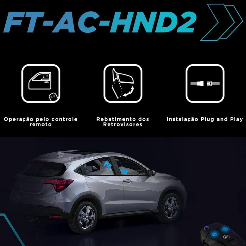 Módulo Subida Vidros Honda City Civic Crv Hr-v 2015 A 2020 Antiesmagamento — imagem 2 de 2