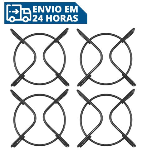 Kit 4 Grade Grelha Esmaltada Cooktop Atlas Agile Glass em Oferta na Shopee