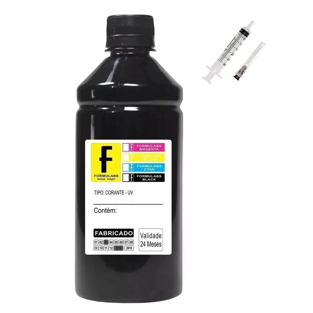 Tinta Recarga Cartuchos Corante Preta 200ml Cartuchos 60 122 60 61 662 664 21 92