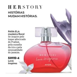 Perfume Herstory Love Inspires Eau de Parfum - 50ml Avon | Shopee Brasil