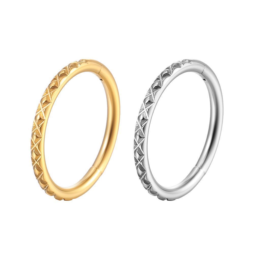 Piercing Argola Segmento Articulado Aço Cirúrgico Detalhado | Helix, Septo, Rook, Conch, Nariz em Oferta na Shopee