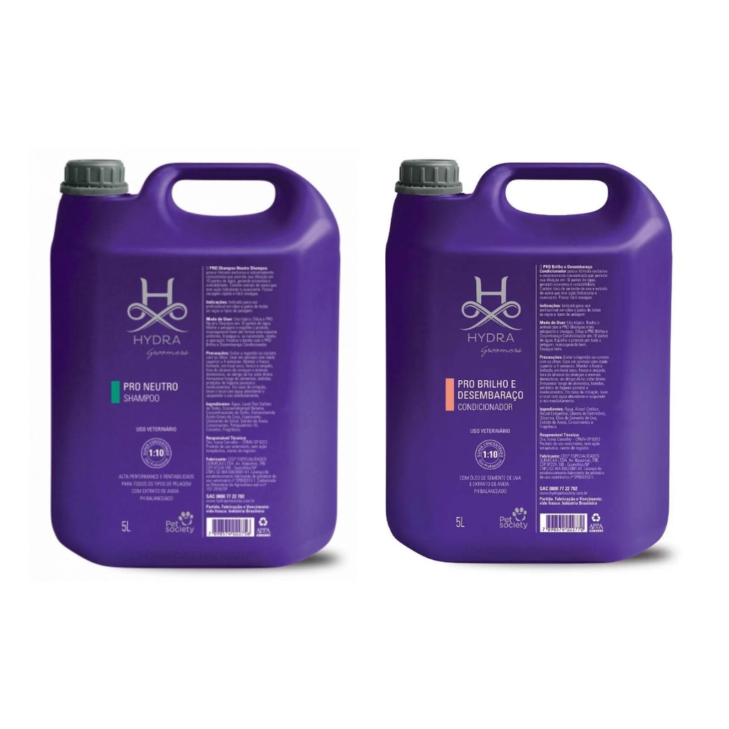 Combo 1 Sh Hydra Pro Neutro 5L + 1 Condicionador Brilho Desem. 5L em Oferta na Shopee