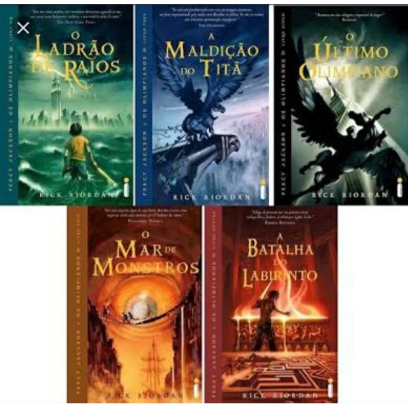 Livros Percy Jackson E Os Olimpianos Shopee Brasil