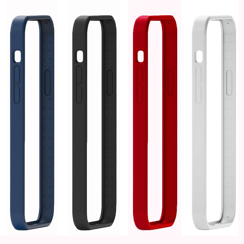 Silicone Bumper Para iphone 13 Pro Max 12 Mini 11 XR Macio Flexível