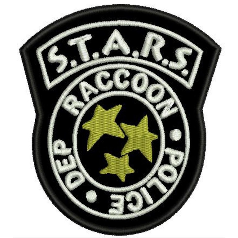 PATCH 8,5x7,4cm COSPLAY BORDADO RPD RACCOON POLICE DEPARTAMENT STARS - UMBRELLA CORPORATION